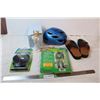 Image 1 : Misc items; Precious moments figure, bicycle helmet, DVD Disc cleaner