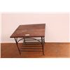 Image 1 : *Side table with wooden top and metal legs 27”x23”x22”