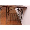 Image 4 : *Side table with wooden top and metal legs 27”x23”x22”