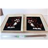 Image 1 : Pair of dog paintings on velvet