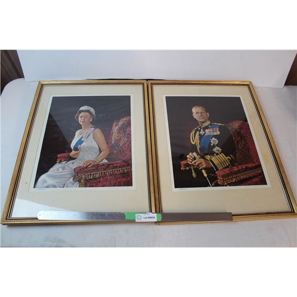 *Matching portraits of Queen Elizabeth II and Prince Philip