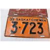 Image 2 : Vintage Saskatchewan licence plates
