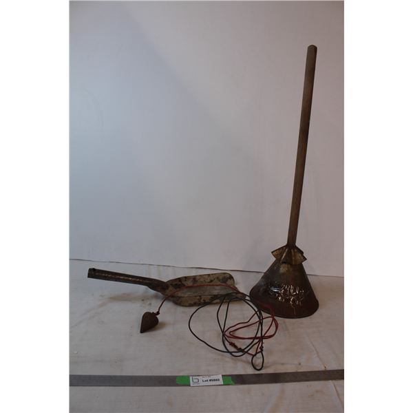 *Vintage saurkraut press with misc