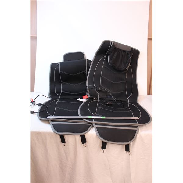 Heating car seat covers (untested) lighter socket plug in