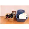 Image 1 : *Plastic tote of towels and misc. Houseware