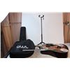 Image 1 : George Washburn Limit acoustic guitar with accessories