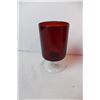 Image 2 : Set of 6 Ruby red ARCOROC Luminare Vintage glasses 4.5’ tall, Made in France
