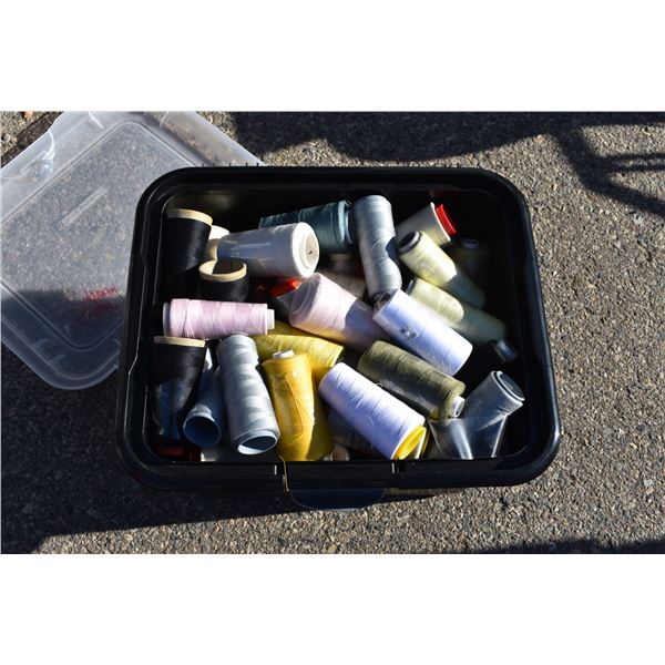 tote filled with thread