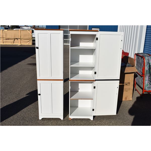 2X The Money - Pair of 5ft storage cupboards - 18W, 62T, 15D