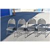 Image 1 : 4 metal folding padded chairs (matching)