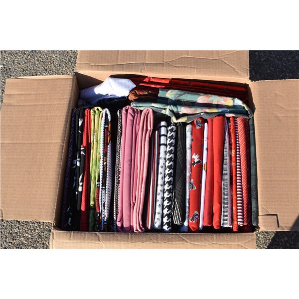 Large Box of Quilting Material