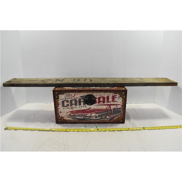 CN90 Board & Leather Trunk(19’x11’x10”)