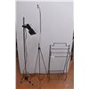 Image 1 : *Standing Spotlight Lamp, 2 Misc. Racks – Lamp Tested + Working