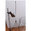 Image 4 : *Standing Spotlight Lamp, 2 Misc. Racks – Lamp Tested + Working