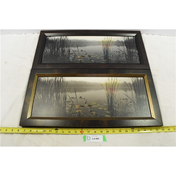 22.5”x10.5” Pictures w/ Different Colour Frames