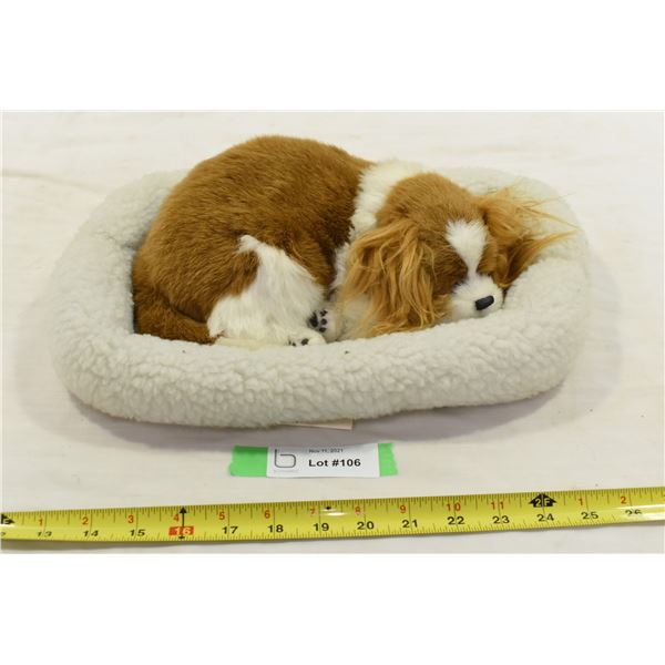 Toy Puppy & Bed – Not Tested, No Batteries