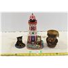 Image 1 : Ceramic Lighthouse w/ Working Light, Mug, Dog Ornament
