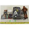 Image 1 : Star Trek Pike Figurine, Chewbacca Carrying C-3PO & Shadow Hack Complete Card Set