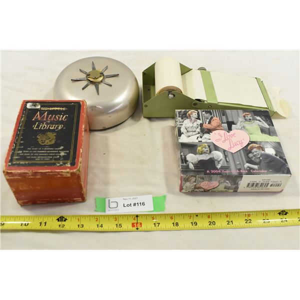 I Love Lucy 2004 Calendar, Music Books, Vintage Fire Alarm
