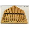 Image 2 : Horse Race Card Game Wooden Board