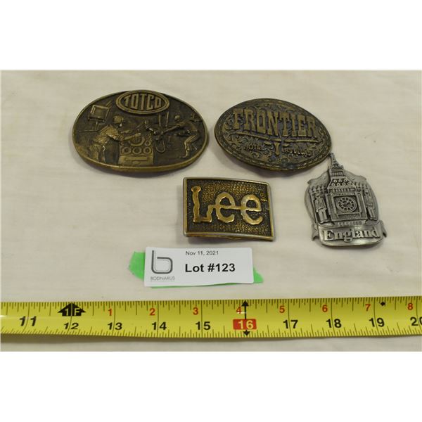 4 Belt Buckles