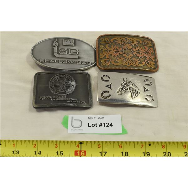 4 Belt Buckles
