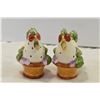 Image 3 : 3 Rooster Ornaments & S&P Chicken Shakers