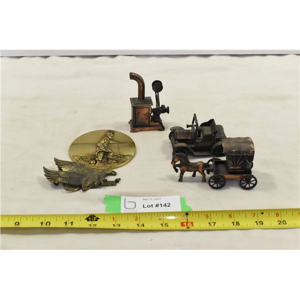 Vintage Pencil Sharpeners, Eagle Belt Buckle, Misc.