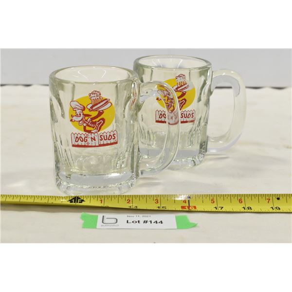 Dog “N” Suds Glass Mugs