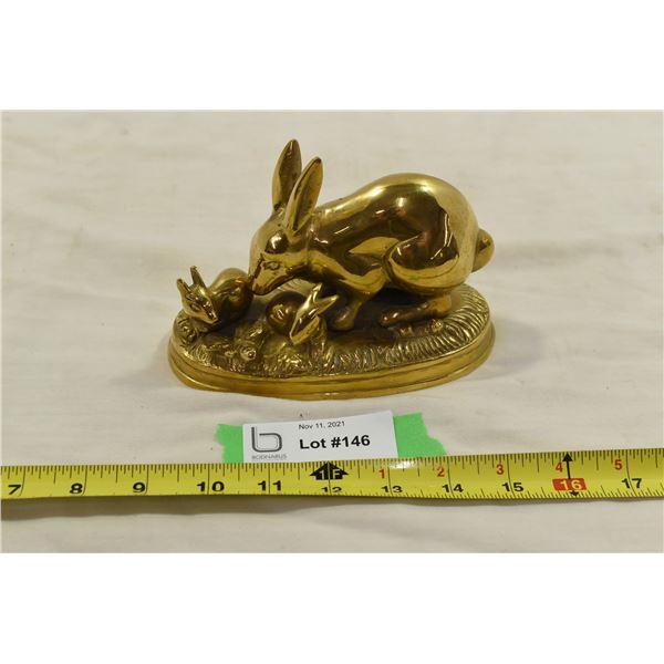 Brass Bunny Ornament