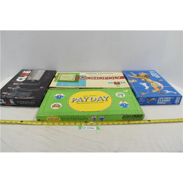 Misc. Vintage Board Games Including Payday & Monopoly