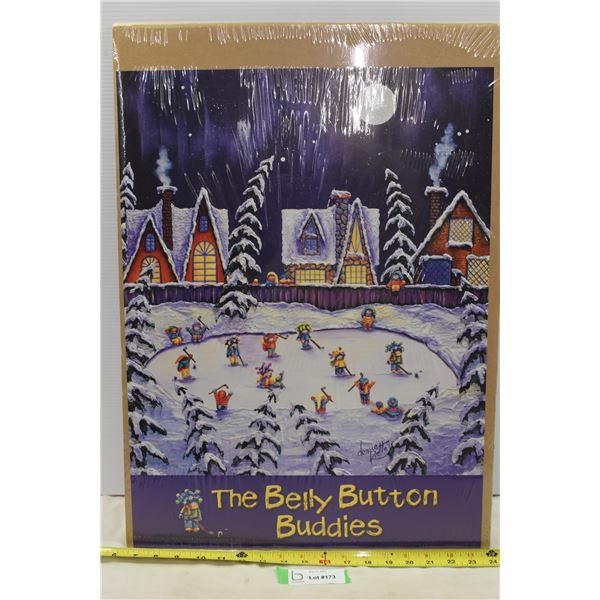 The Belly Button Buddies Hockey Poster - 23”x17”