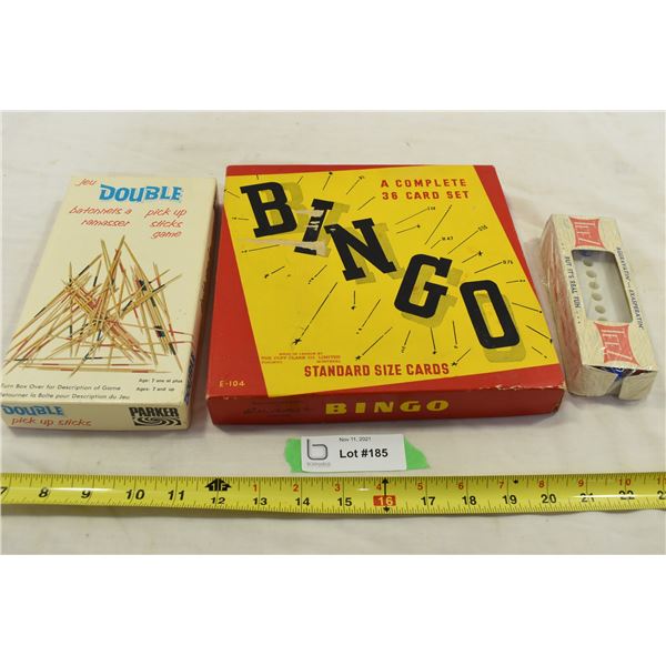 Vintage Games – Bingo, Pick-up Sticks & Exasperate