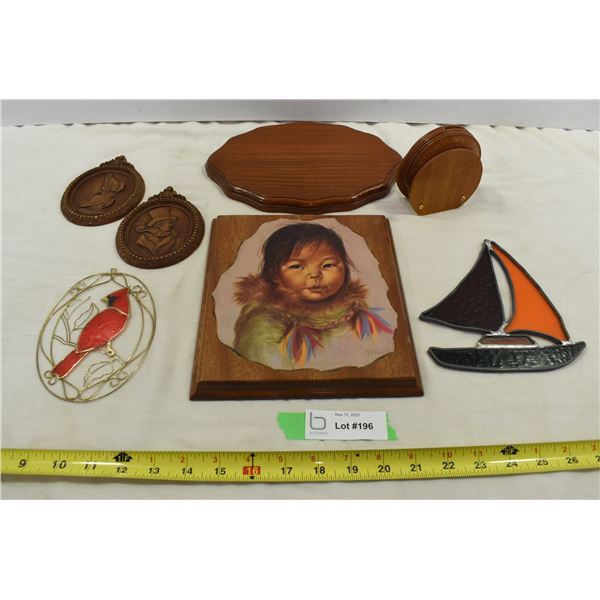 Stained Glass Ornaments, Misc. Wooden Items