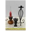 Image 1 : Lantern Style Candle, 2 Candle Holders