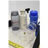 Image 2 : Assorted Lot w/ Plastic Cups, Water Bottles & Picture Frame