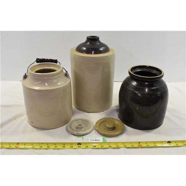 3 Ceramic Styled Jugs
