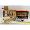 Image 1 : Assorted Metal Playhouse, Doll Chair, Misc.