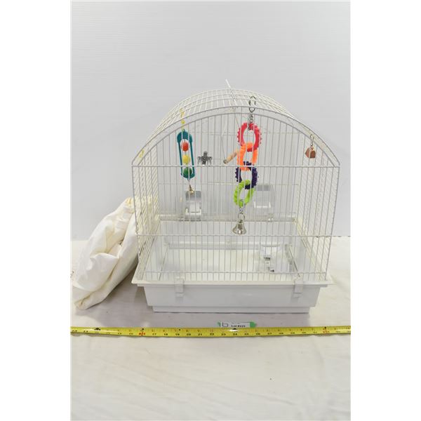Bird Cage & White Sheet