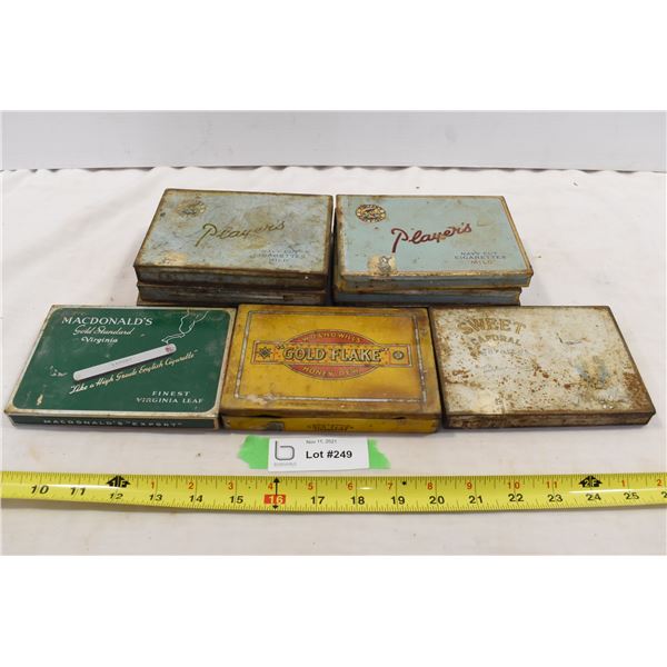 Misc. Vintage Cigarette Tins