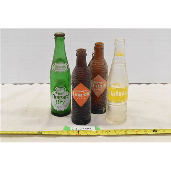 Vintage Orange Crush Bottles, NuGrape & Niagara Dry