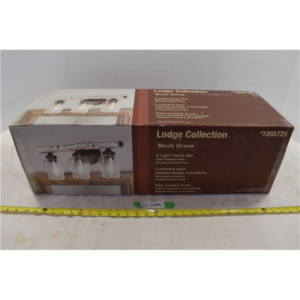 Lodge Collection Birch 3 Light vanity Bar