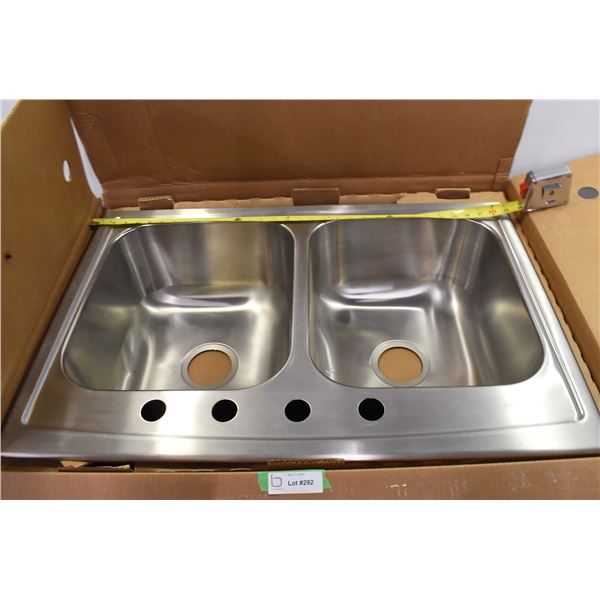 Double Stainless Steel Sink