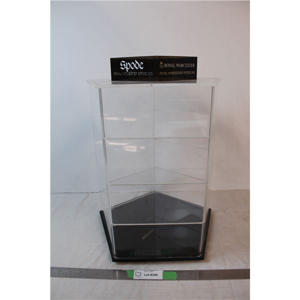 Revolving acrylic showcase