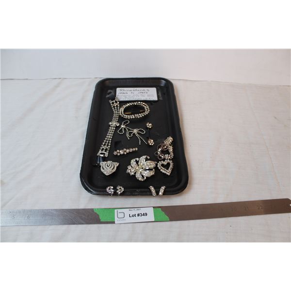 1930s to 1960s rhinestone jewelry