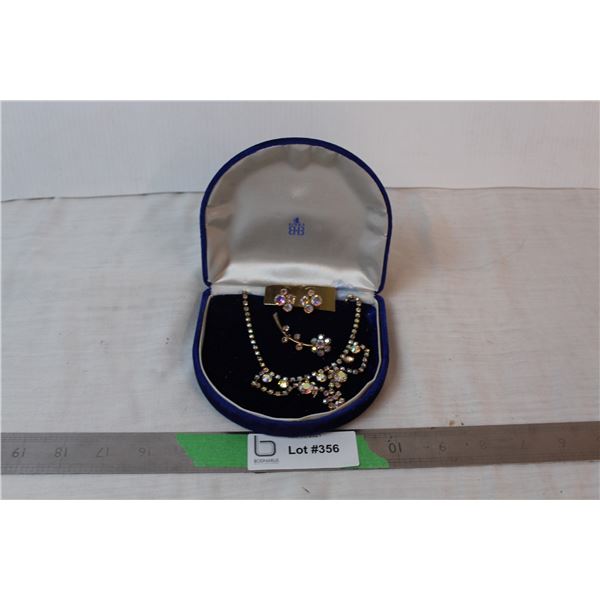 Jewelry set inside Birks box