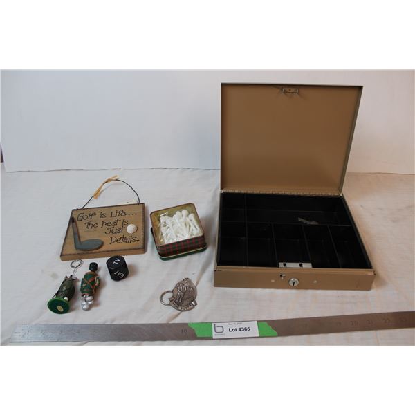 Golf Novelties, cash box with key