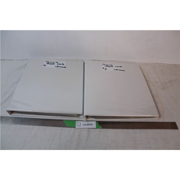Toronto Maple Leaf card albums, 180 each