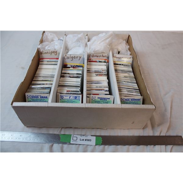 Box of misc. Hockey cards