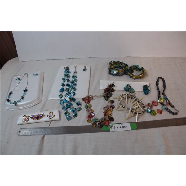 Shell and mother of pearl jewelry